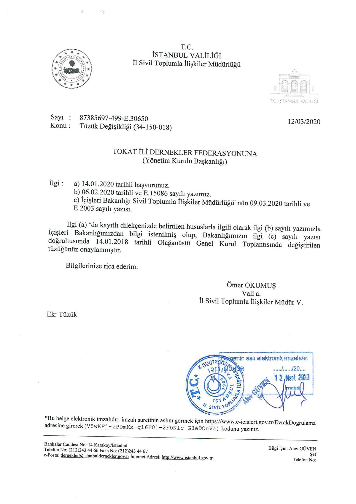 Federasyon Tüzüğü - Sayfa 1