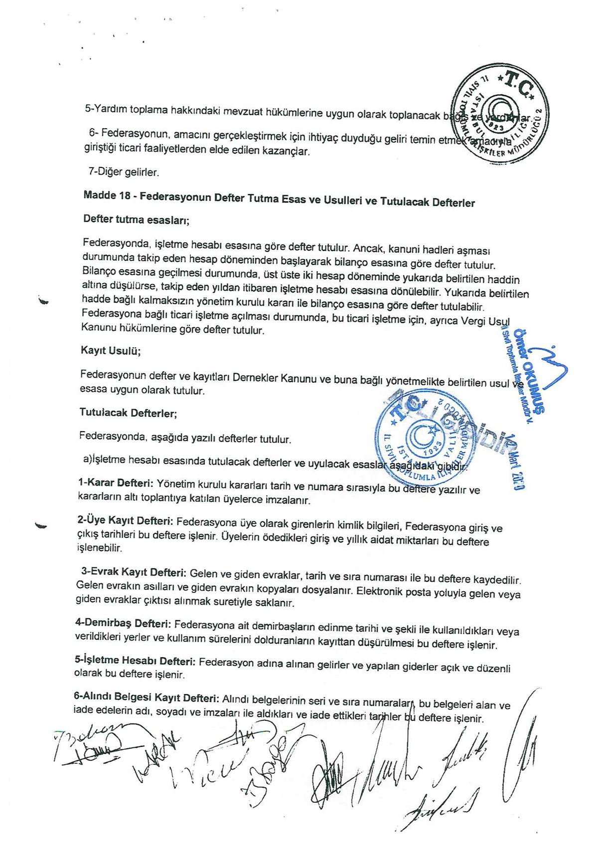 Federasyon Tüzüğü - Sayfa 11