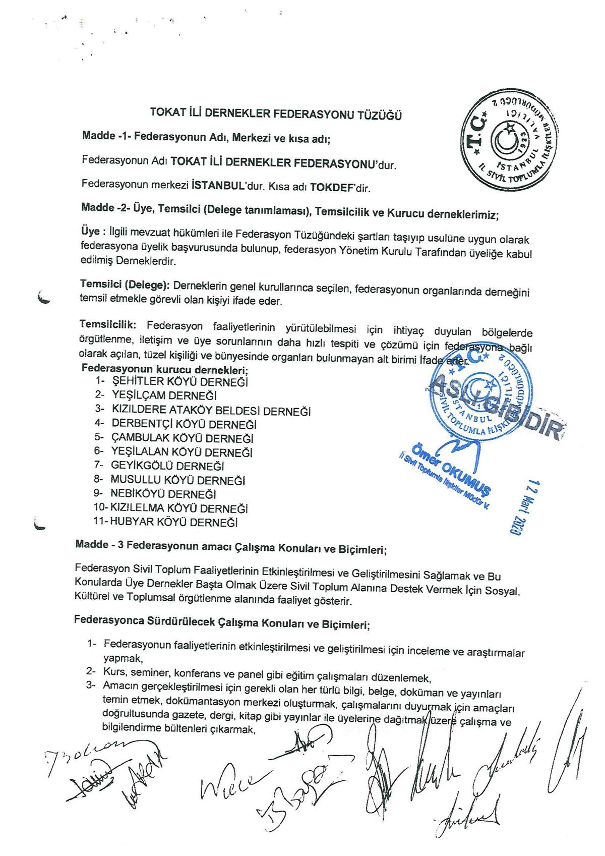 Federasyon Tüzüğü - Sayfa 2